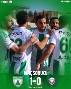MUĞLASPOR SAHASINDA ANKARASPOR’U TEK GOLLE GEÇTİ
