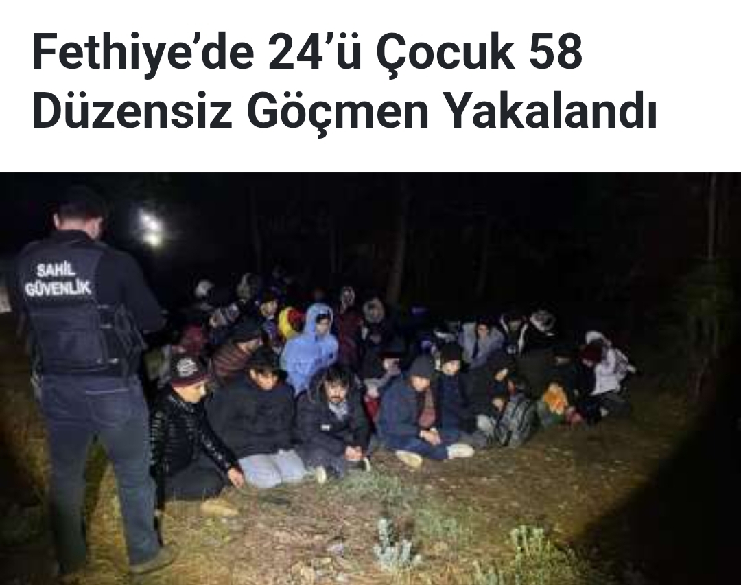 FEYHİYE’DE DÜZENSİZ GÖÇMEN YAKALANDI